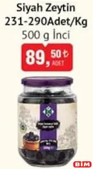 İNCİ SİYAH ZEYTİN 500 G